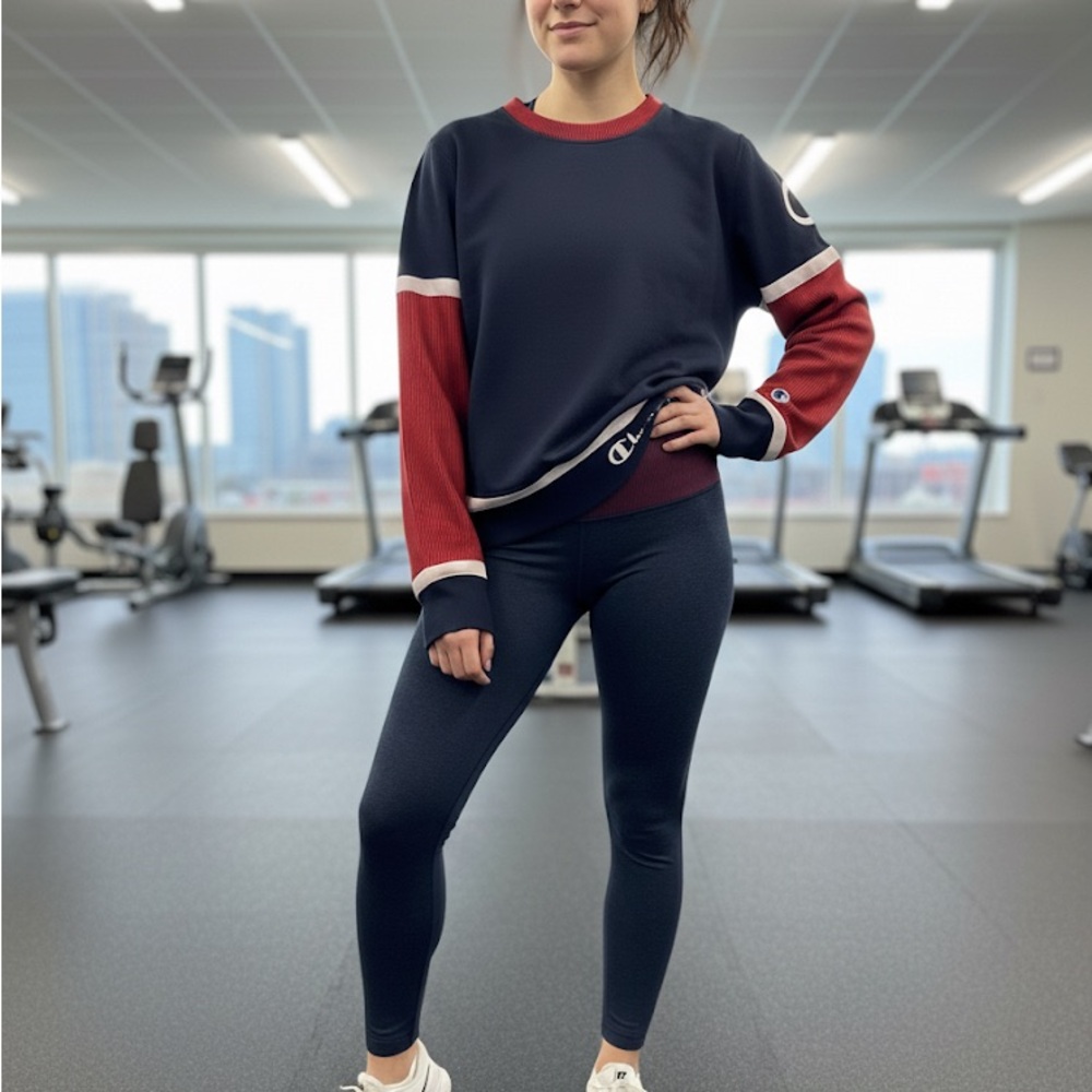 Champion Navy and Red Activewear Set